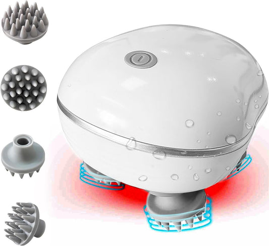 Scalp Massager | Advance Red Light Therapy for Boost Growth Fall Control Therapy | 3 Speed Mode Handheld,Portable,Scalp Scratcher Body Massage for Growth,Deep Clean & Stress Relaxation