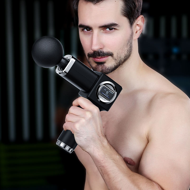Percussion Gun Massager for Full Body Pain Relief, Rechargeable Cordless Deep Tissue Massage Machine for Legs & Arms, Use at Home, Gym & During Travel