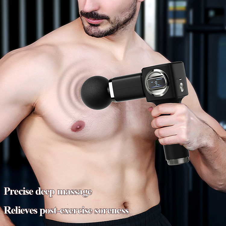 Percussion Gun Massager for Full Body Pain Relief, Rechargeable Cordless Deep Tissue Massage Machine for Legs & Arms, Use at Home, Gym & During Travel